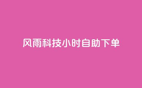 风雨科技24小时自助下单 - 风雨科技24小时自助服务订购!  第1张 风雨科技24小时自助下单 - 风雨科技24小时自助服务订购!  第1张