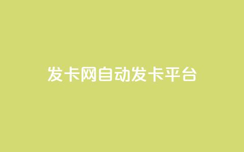 发卡网自动发卡平台 - 自动发卡平台优惠发卡网盘点!  第1张 发卡网自动发卡平台 - 自动发卡平台优惠发卡网盘点!  第1张