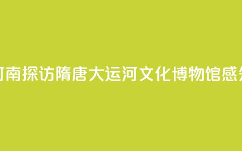 【何以中国 行走河南】探访隋唐大运河文化博物馆 感知古代“水上高铁	”  第1张