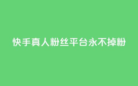 快手真人粉丝平台 永不掉粉,快手在线下单平台全网最低价 - 抖音刷1000粉入口 全网最便宜卡盟  第1张
