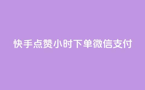快手点赞24小时下单微信支付,快手0元付怎么不能用了 - 网红商店24小时自助购买 抖音怎样运营推广  第1张