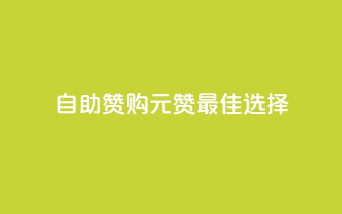 自助赞购:1元100赞最佳选择  第1张 自助赞购:1元100赞最佳选择  第1张