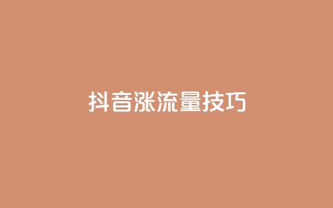抖音涨流量技巧 - 提升抖音流量的秘诀!  第1张 抖音涨流量技巧 - 提升抖音流量的秘诀!  第1张