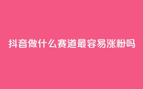 抖音做什么赛道最容易涨粉吗 - 抖音哪个赛道最容易吸引粉丝?!  第1张 抖音做什么赛道最容易涨粉吗 - 抖音哪个赛道最容易吸引粉丝?!  第1张