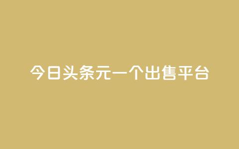 今日头条10元一个出售平台 - 今日头条十元平台转让新机会揭秘~ 第1张 今日头条10元一个出售平台 - 今日头条十元平台转让新机会揭秘~ 第1张