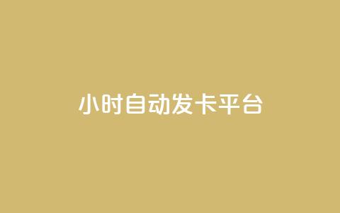 24小时自动发卡平台 - 全天候自动发卡系统助您轻松管理订单!  第1张 24小时自动发卡平台 - 全天候自动发卡系统助您轻松管理订单!  第1张