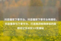抖音播放下单平台，抖音播放下单平台有哪些，抖音播放与下单平台，打造高效购物体验的新路径亿乐社区SUP货源站