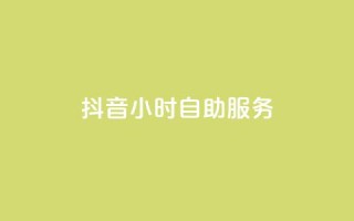 抖音24小时自助服务 - 抖音全天候自助服务攻略!