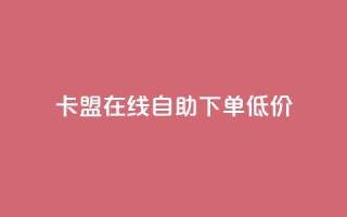 卡盟ks在线自助下单低价 - 卡盟KS自助下单服务,超低价轻松体验!