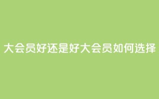 qq大会员好还是svip好(qq大会员vs svip：如何选择)