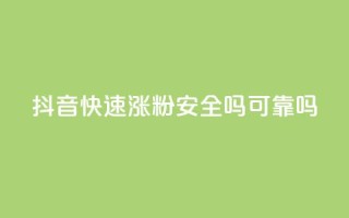 抖音快速涨粉安全吗可靠吗 - 抖音快速涨粉的方法是否可靠及安全?~