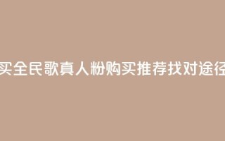 全民k歌真人粉去哪买 - 全民k歌真人粉购买推荐：找对途径省钱又放心!
