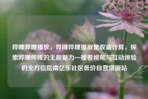 哔哩哔哩播放,哔哩哔哩播放量收益计算,探索哔哩哔哩的无限魅力—观看视频与互动体验的全方位指南亿乐社区低价自营货源站