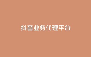 抖音业务代理平台 - 抖音业务代理平台:解锁流量红利的致胜利器~