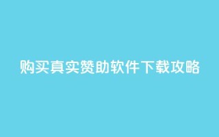 购买真实赞助软件下载攻略