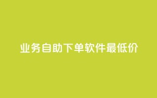 ks业务自助下单软件最低价,qq空间说说软件 - KS低价作品双击 - 万宝卡盟平台入口