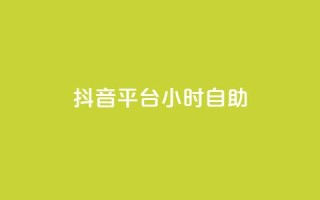 抖音平台24小时自助 - 抖音平台全天候自助秘籍,让你轻松驾驭创作乐趣!!