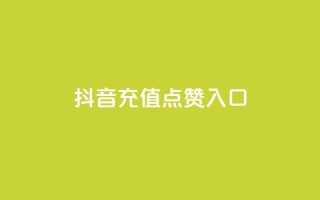 抖音充值点赞入口 - 如何在抖音上快速充值点赞?~