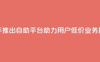 快手推出自助平台 助力用户低价业务操作