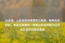 QQ会员,qq会员自动续费怎么取消,畅享会员特权,解锁无限精彩—探索QQ会员的魅力亿乐社区低价自营货源站