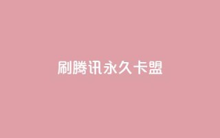 刷腾讯vip永久卡盟 - 永久卡盟推广腾讯vip,稳定可靠~