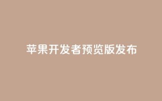 苹果 iOS/iPadOS 18 开发者预览版 Beta 5 发布
