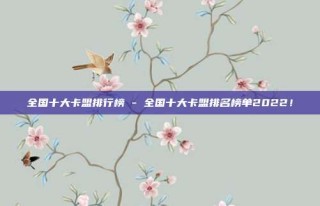 全国十大卡盟排行榜 - 全国十大卡盟排名榜单2022！