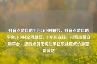 抖音点赞自助平台24小时服务,抖音点赞自助平台24小时全网最低,24小时在线!抖音点赞自助平台,您的点赞无忧助手亿乐社区低价自营货源站