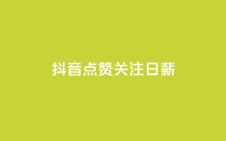 抖音点赞关注日薪300 - 抖音点赞关注日赚300元!