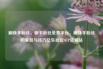 刷快手粉丝,快手粉丝免费平台,刷快手粉丝的策略与技巧亿乐社区SUP货源站