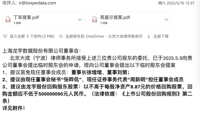*ST龙宇退市前夕生变，多名股东提请罢免实控人  第3张