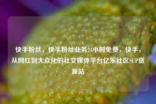 快手粉丝，快手粉丝业务24小时免费，快手	，从网红到大众化的社交媒体平台亿乐社区SUP货源站  第1张