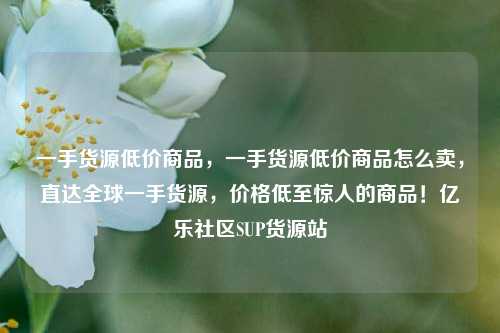 一手货源低价商品，一手货源低价商品怎么卖	，直达全球一手货源，价格低至惊人的商品！亿乐社区SUP货源站  第1张